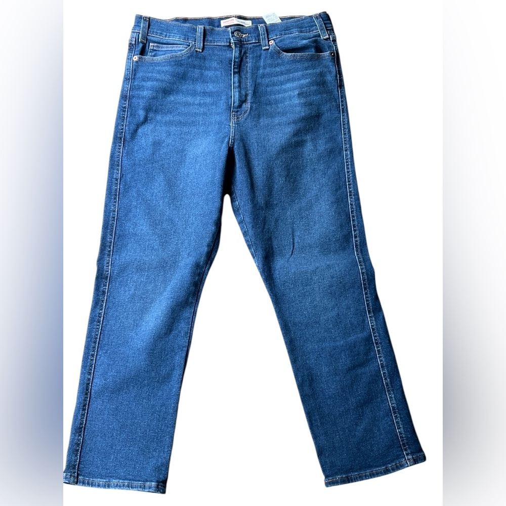 Signature by Levi Strauss High Rise Straight Blue Jeans
